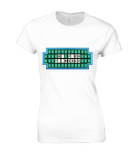 RUDE WHEEL OF FORTUNE LADIES T SHIRT FUNNY JOKE GAMESHOW DESIGN MEME COMEDY