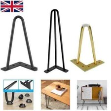 Set of Hair Pin Legs for Furniture – Stylish Metal Legs for Table, Desk & Bench