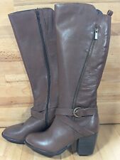 roberto vianni Brown Leather Long Boots New Size UK 5
