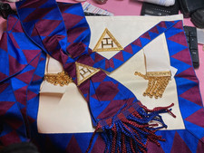 2 x Masonic Aprons, 2 collars