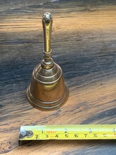 Brass Hand Bell Temple or table/ servants / dinner bell.