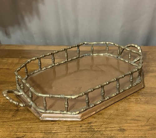 Vintage copper brass faux - &,