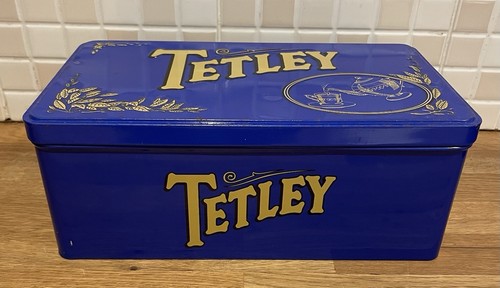 Vintage tetley blue and gold - blue,