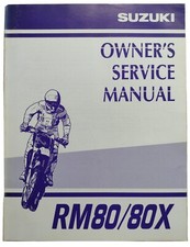Suzuki RM80/80X T/V/W/X Genuine OEM Owners Workshop Service Manual