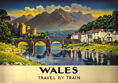 Wales city picture vintage - city,