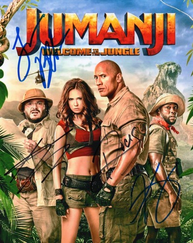 Jumanji cast autographed - jumanji,