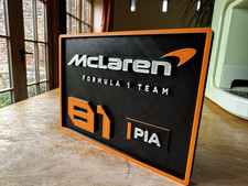 Formula One | F1 | McLaren | Oscar Piastri | 81 |Collectors logo | 17cm x 12cm