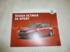 SKODA OCTAVIA SE SPORT LEAFLET BROCHURE 2016 UK ITEM