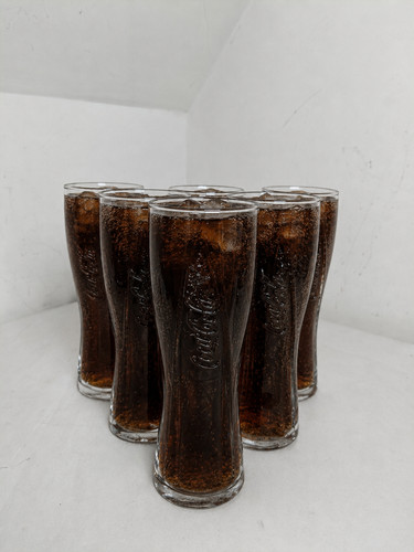 Coca cola twist glasses - 6x,