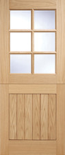 OAK COTTAGE STABLE GLAZED 6L EXTERNAL DOOR