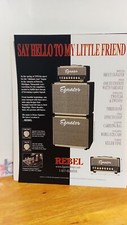 EGNATER REBEL  AMPLIFIERS GUITAR  PRINT AD 11 X 8.5 .Q1