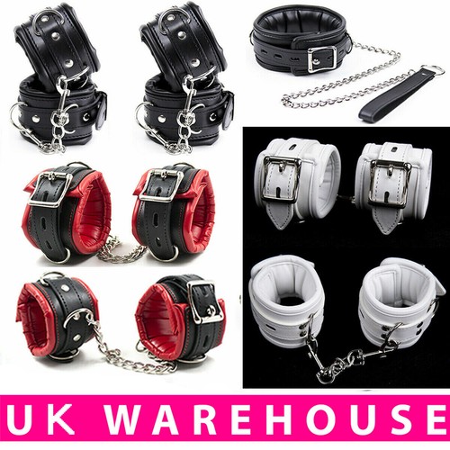 Leather soft padded collar - leather,