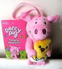 Percy Pig+Yellow Chick Hanging Plush Soft Toy Easter Decoration~2024~Gift 🐷 🐣