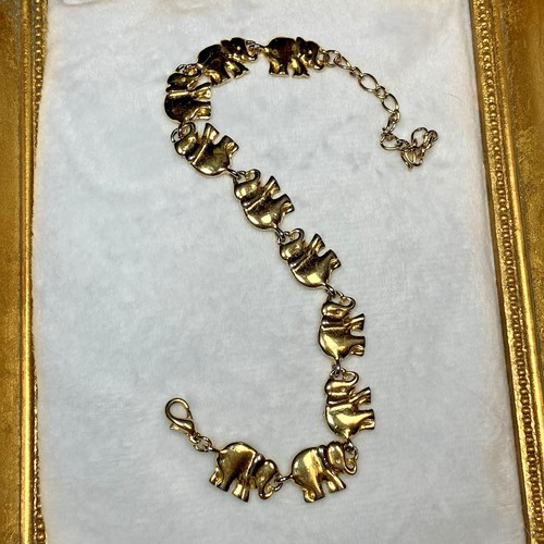 Vtg gold tone elephant - vtg,