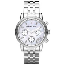 Michael Kors Ladies Watch Ritz Chronograph Boxed MK-5020 Pre Owned RW0654