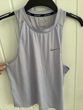 Nike Dri-Fit Vest Women's Large Purple Gym Running Tank Top, Size M