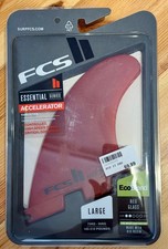 FCS II Accelerator , Neo Glass Eco, Large,  Thruster Tri Fin set.