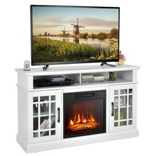 Fireplace TV Stand for TVs up to 55 Inches With 1400W Electric Fireplace Insert