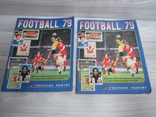 PAIR OF PANINI FOOTBALL 79 SOCCER STICKER ALBUMS 90/95 % COMPLETE