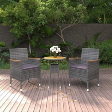 Garden Dining Set Grey