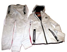 Superdry SPORT Unisex Hooded Tracksuit Set SMALL, Grey vgc