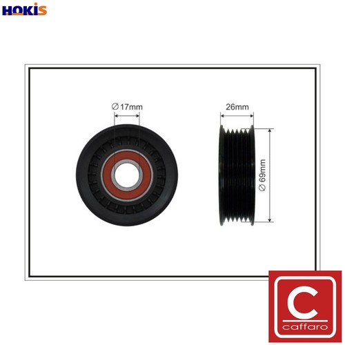 Deflectionguide pulley vribbed - deflectionguide,