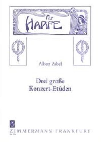 Three concert études harp - three,