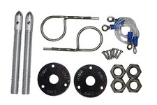 SILVER / METALLIC bonnet hood