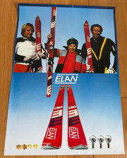 Vintage Skiing Poster Elan Boots Skis 1984 Sarajevo Olympics?  67cm x 47cm