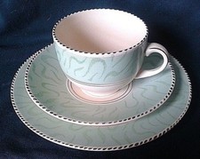 BURGESS & LEIGH BURLEIGH WARE BALMORAL TEA TRIO ART DECO STYLE TEA SET TRIO