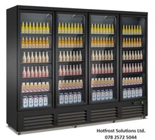 Popular 4 Door Glass Upright