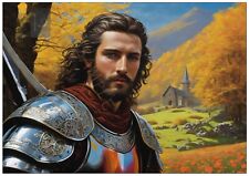 Owain Glyndwr Welsh Leader Soldier British Poster Wall Decor Home Art Prints A4