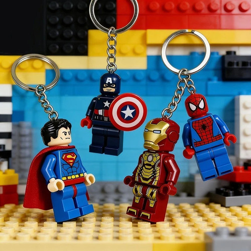 Lego keychains superman - keychains,