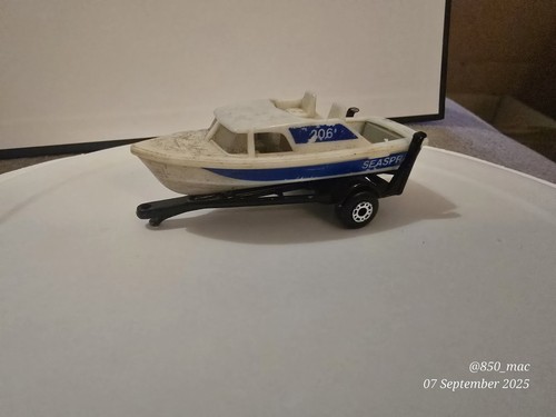 Matchbox lesney boat - lesney, trailer