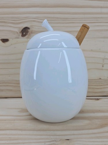 Olive jar white ceramic with - jar,
