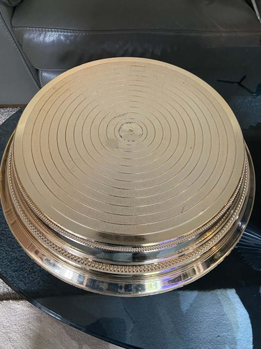 Wedding cake stand gold - gold, 36cm