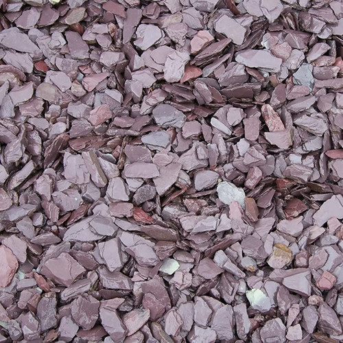 Plum slate chippings - slate,