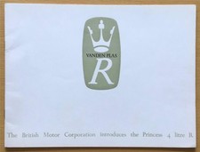 VANDEN PLAS PRINCESS 4 LITRE R Sales Brochure c1966 #2227/B ROLLS ROYCE ENGINE