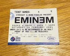 Eminem Straight 2001 Ticket Stub Stub
