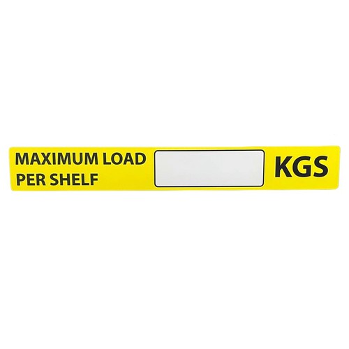 Maximum load per shelf - per,