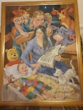 Large original oil painting -Nativity Scene!Signed and framed!