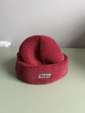 Vintage Red Peter Storm Beanie Deep Pile Fleece Cosy One Size Great Condition