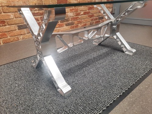 Coffee table billet aluminium