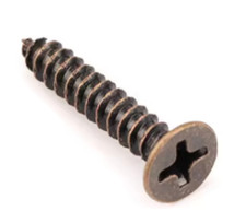 Antique Brass Bronze Hinge Screw 3.5mm x 16mm for Antique Brass Cabinet Hinges