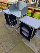 Portable BBQ Stand Table w/