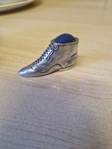 Vintage pewter boot pin - boot,