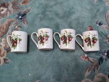 New Set Of 4 Portmeirion Elsanta Strawberry Large Mugs