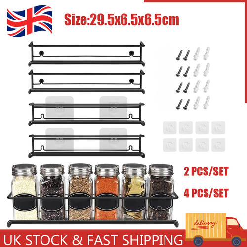4pcs spice jar rack - rack, kitchen