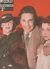 VIVIEN LEIGH ISOBEL JEANS IVOR NOVELLO D HINDENBURG UK  Mag "Weekly Illus" 1936
