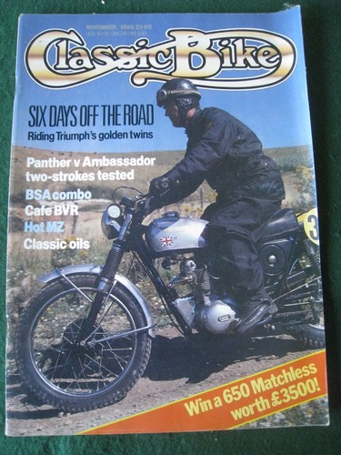 Classic bike nov 1988 triumph - classic,